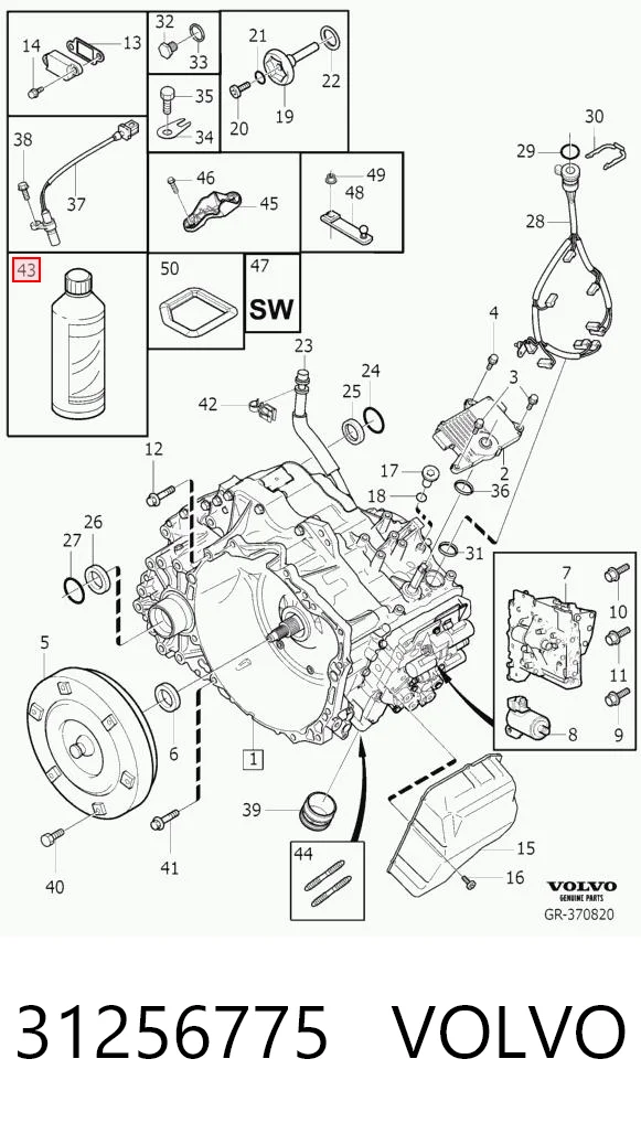 31256775 Volvo Olej przekładniowy