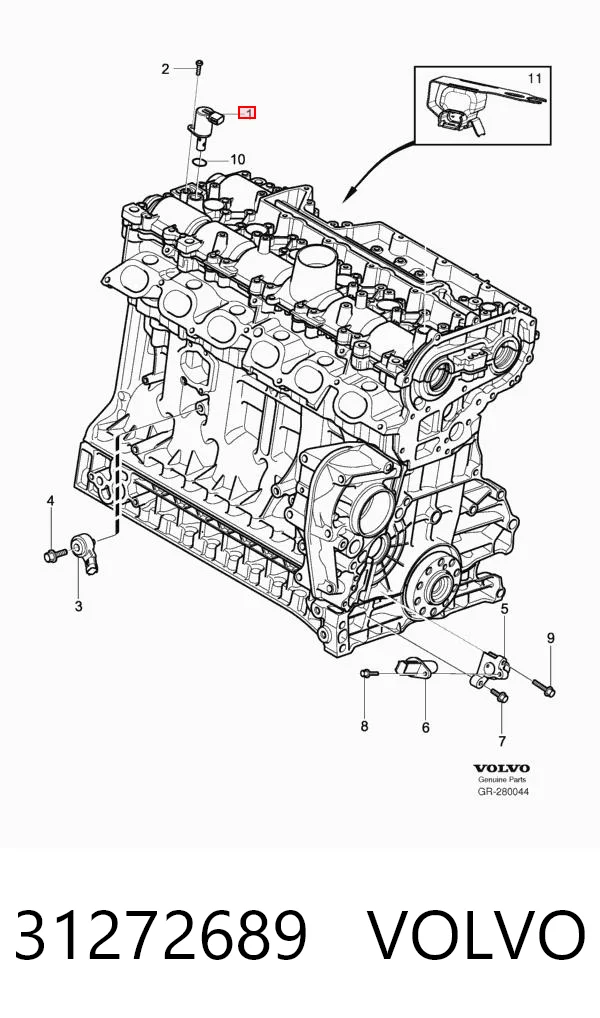 31272689 Volvo Czujnik położenia wałka rozrządu