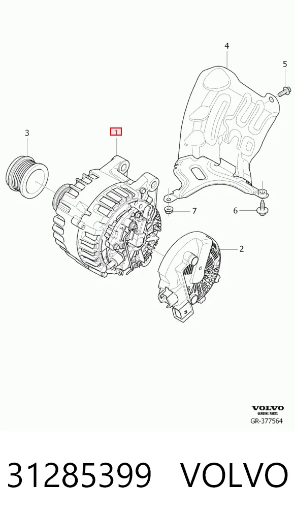 31285399 Volvo Alternator