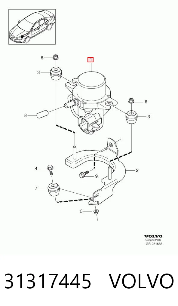 Pompa podciśnienia 20803252 General Motors