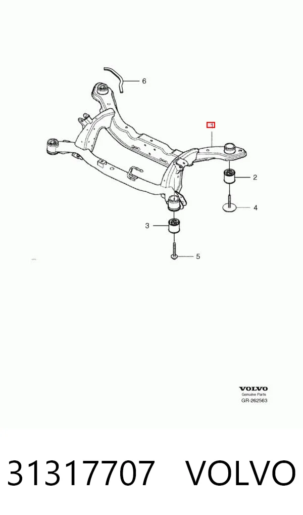 Korpus osi tylnej do Volvo S80 II AS, AR