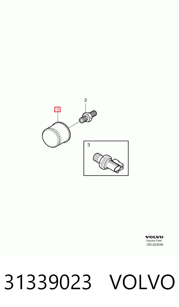 31339023 Volvo Filtr oleju