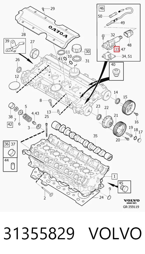 31355829 Volvo Zawór elektromagnetyczny faz rozrządu