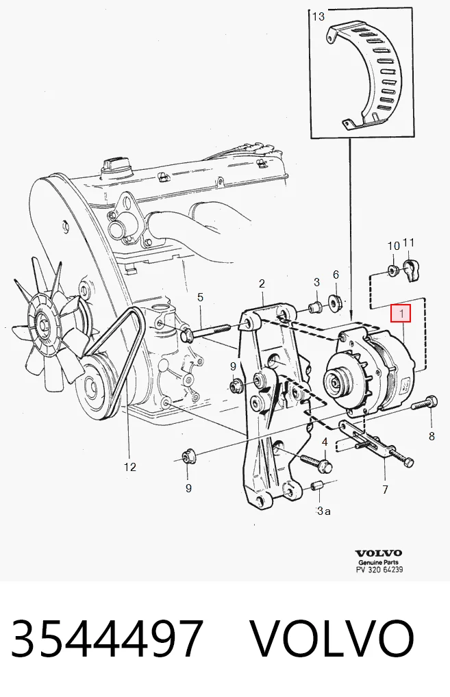 Alternator Volvo 240 sedana (P242, P244) (1974 - 1993) cena, od 91,04 USD