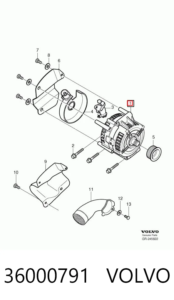 36000791 Volvo Alternator