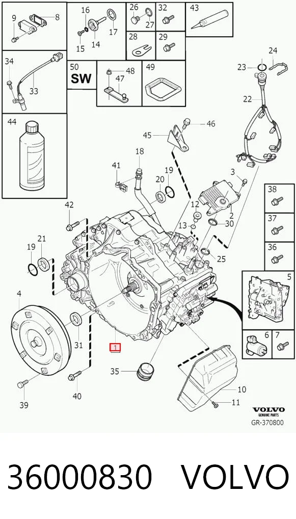 Automatyczna skrzynia biegów, kompletna do Volvo S80 II AS, AR