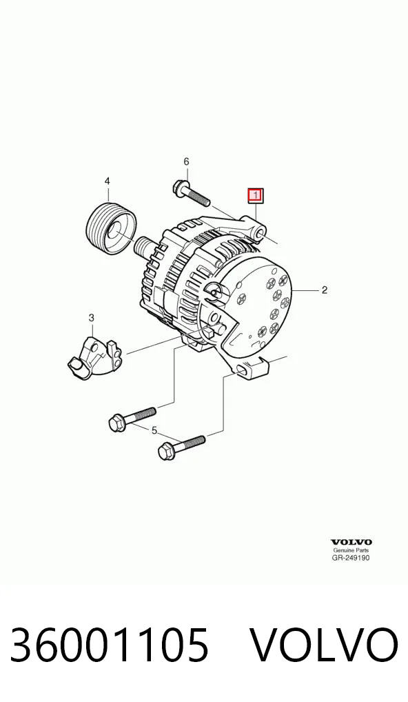 36001105 Volvo Alternator