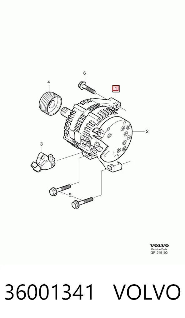 36001341 Volvo Alternator