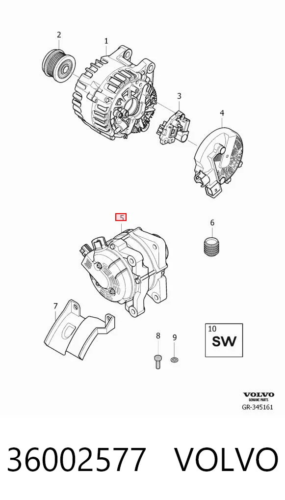36002577 Volvo Alternator
