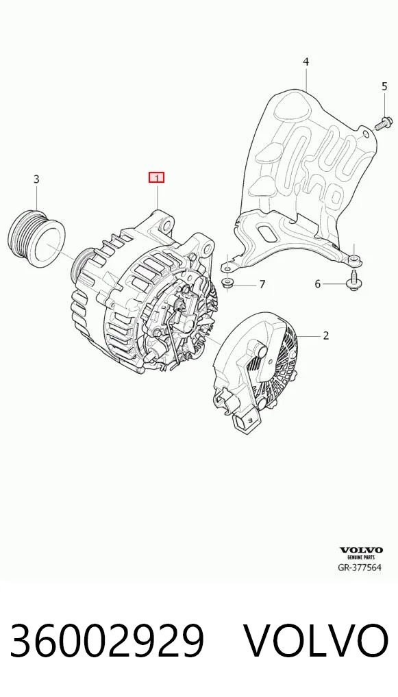 36002929 Volvo Alternator