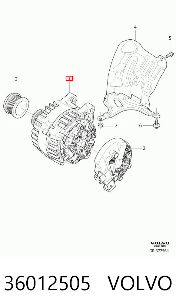 36012505 Volvo Alternator