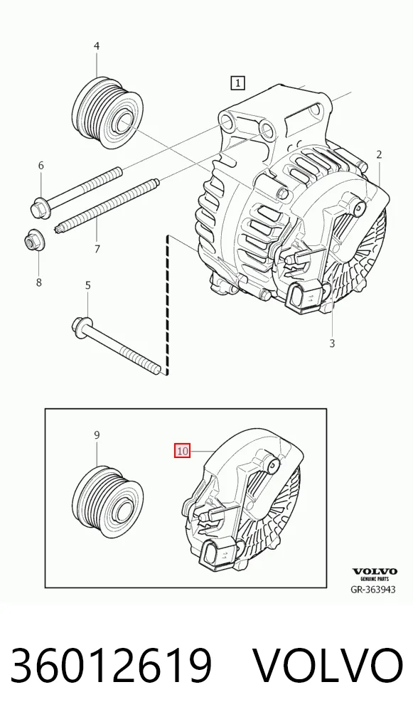 36012619 Volvo Alternator