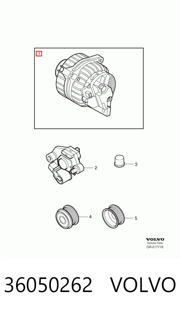 36050262 Volvo Alternator