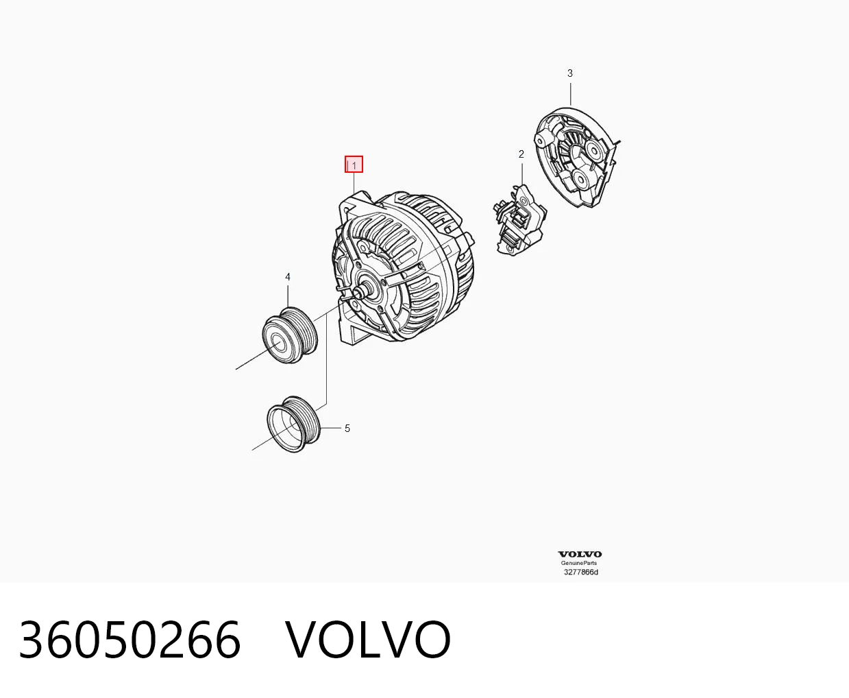 36050266 Volvo Alternator