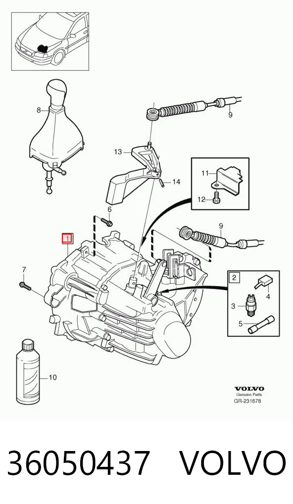 Mechaniczna skrzynia biegów w komplecie do Volvo S60 I RS, RH