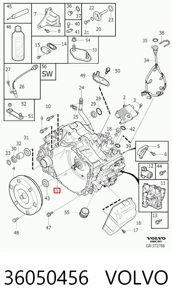 Automatyczna skrzynia biegów, kompletna Volvo S80 II sedana (AS, AR) (2006 - 2016) cena, od 1058,76 USD