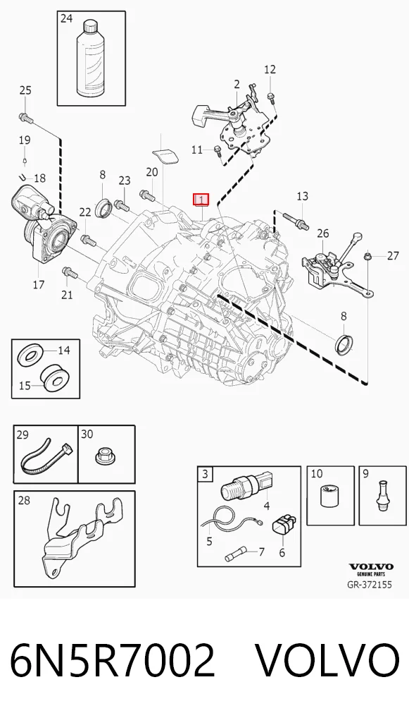 Mechaniczna skrzynia biegów w komplecie Volvo V50 kombi (MW) (2004 - 2012) cena, od 571,15 USD