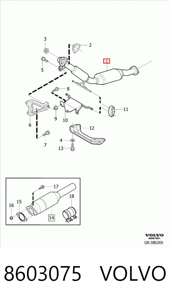 Konwerter-katalizator do Volvo XC90  