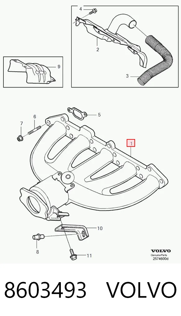 Konwerter-katalizator do Volvo V70 I LV