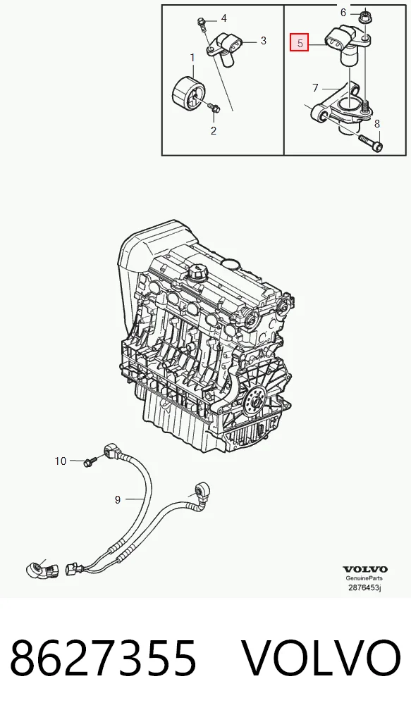 8627355 Volvo Czujnik położenia wału korbowego