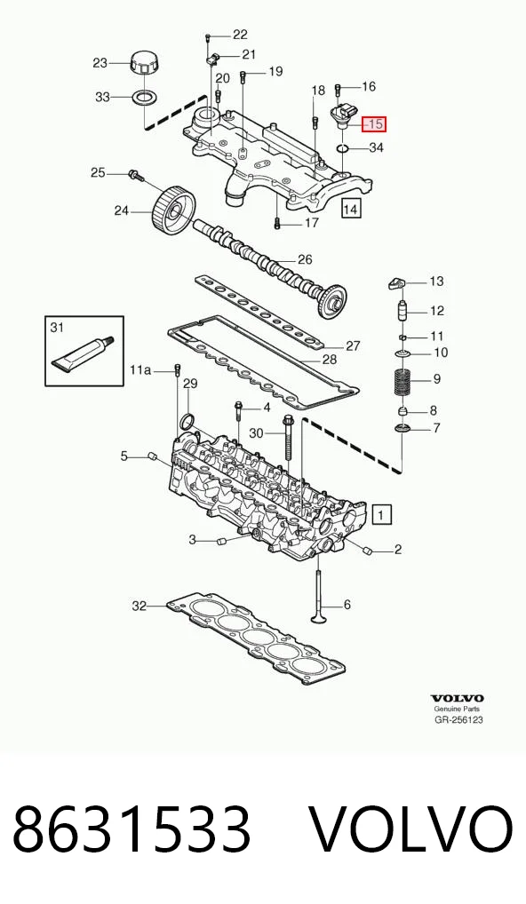 8631533 Volvo Czujnik położenia wałka rozrządu
