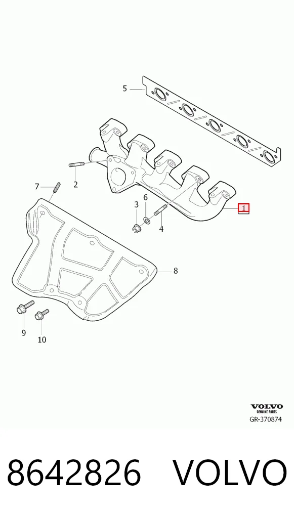 Kolektor wydechowy do Volvo XC90  