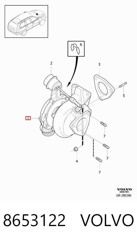 Turbina 8603296 BMW