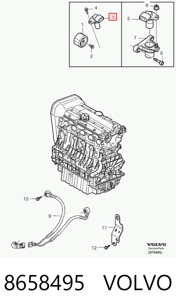 8658495 Volvo Czujnik położenia wałka rozrządu