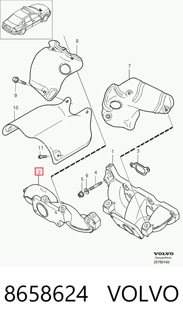 8658624 Volvo Turbina