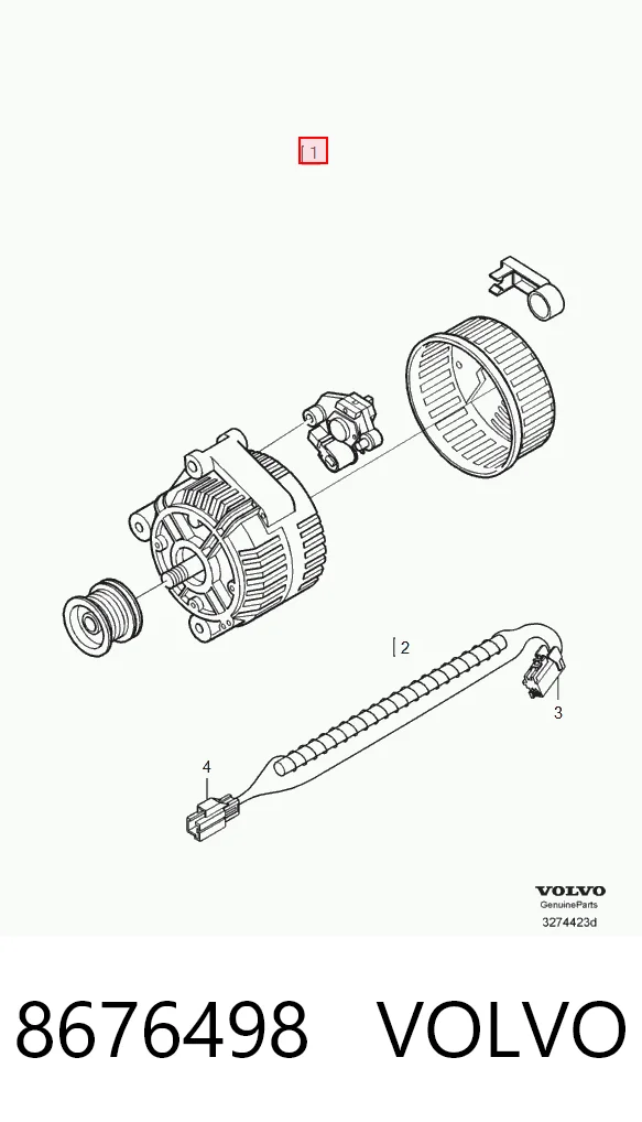 8676498 Volvo Alternator