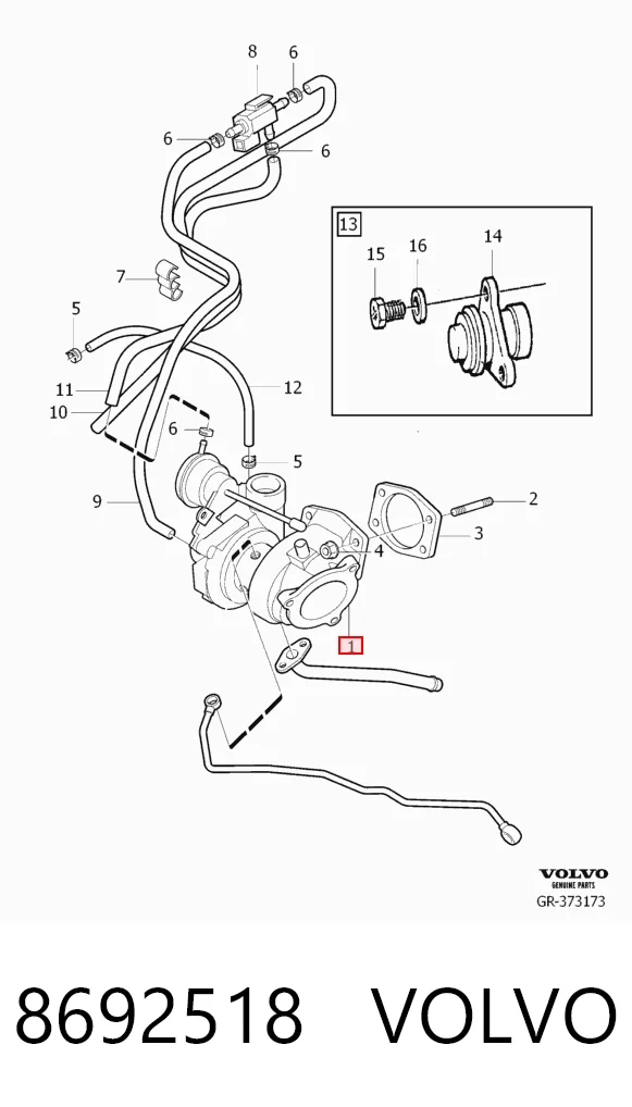 8692518 Volvo Turbina
