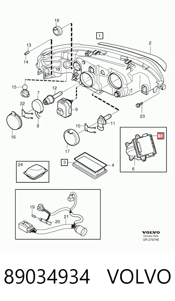 Do koszyka K68086783AA Fiat/Alfa/Lancia Ksenon, sterownik
