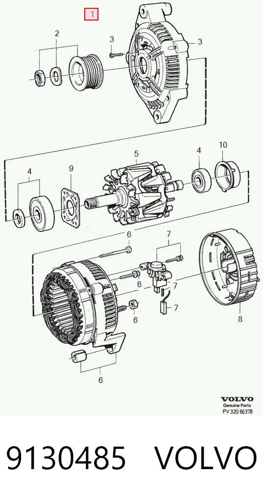 9130485 Volvo Alternator