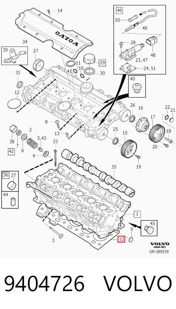 Uszczelka głowicy cylindrów Volvo XC70 CROSS COUNTRY kombi (SZ, LZ) (2000 - 2007) cena, od 43,01 USD