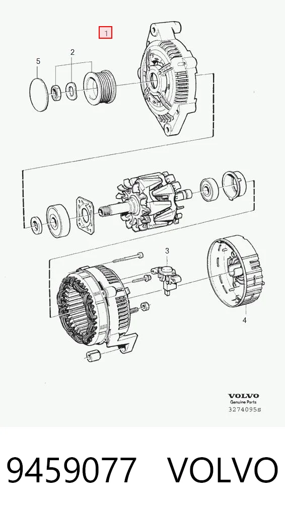 9459077 Volvo Alternator