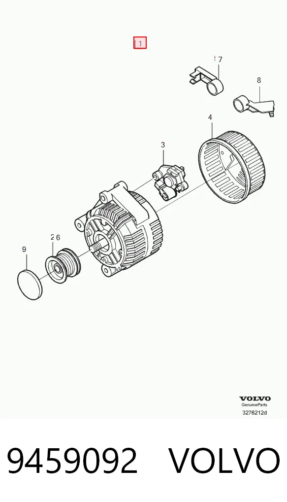 9459092 Volvo Alternator