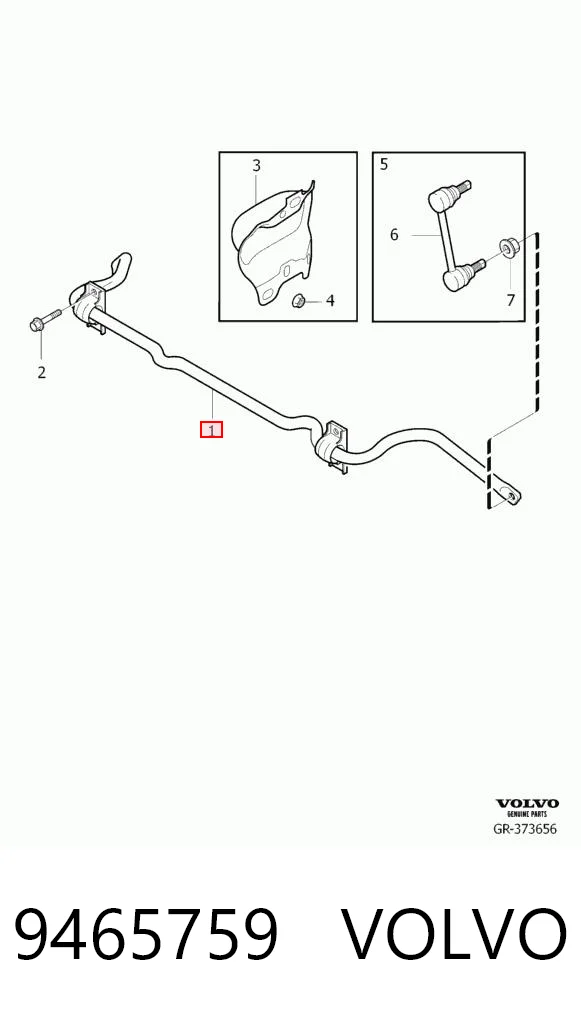 9465759 Volvo Stabilizator tylny