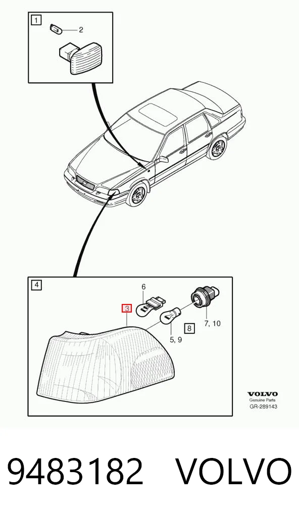 Kupić Kierunkowskaz lewy Volvo S70  LS, LT w dobrej cenie