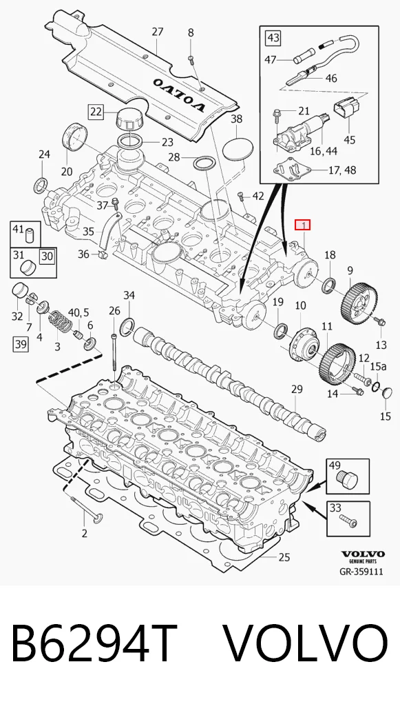 Głowica cylindrów do Volvo XC90  