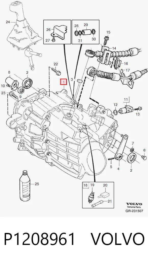 Mechaniczna skrzynia biegów w komplecie Volvo S70 sedana (LS, LT) (1997 - 2000) cena, od 364,39 USD