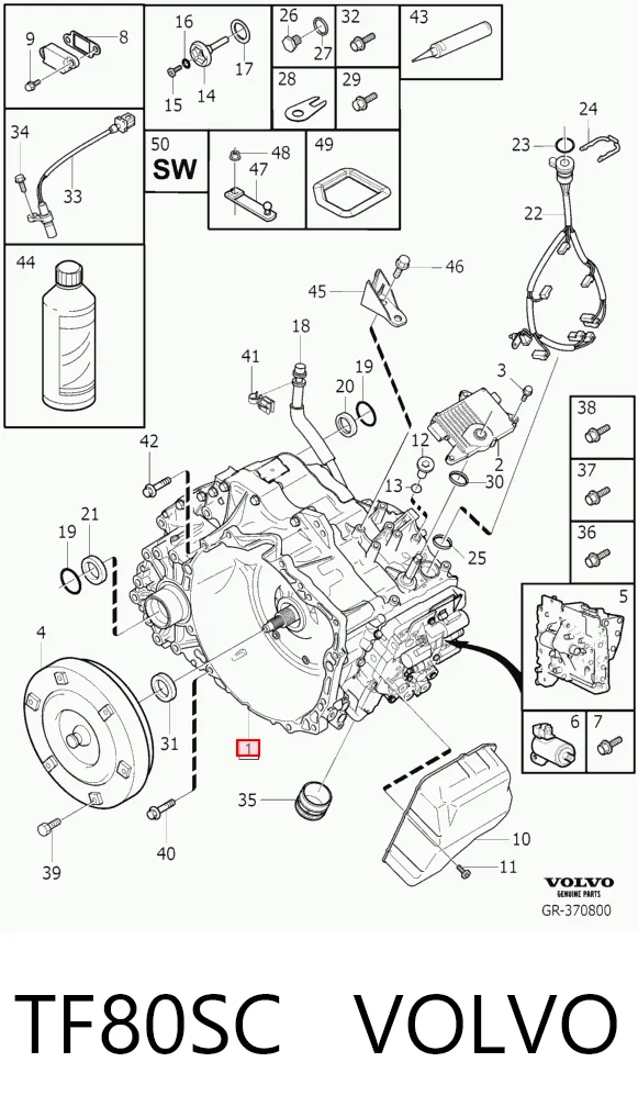  Automatyczna skrzynia biegów, kompletna Volvo S80 2