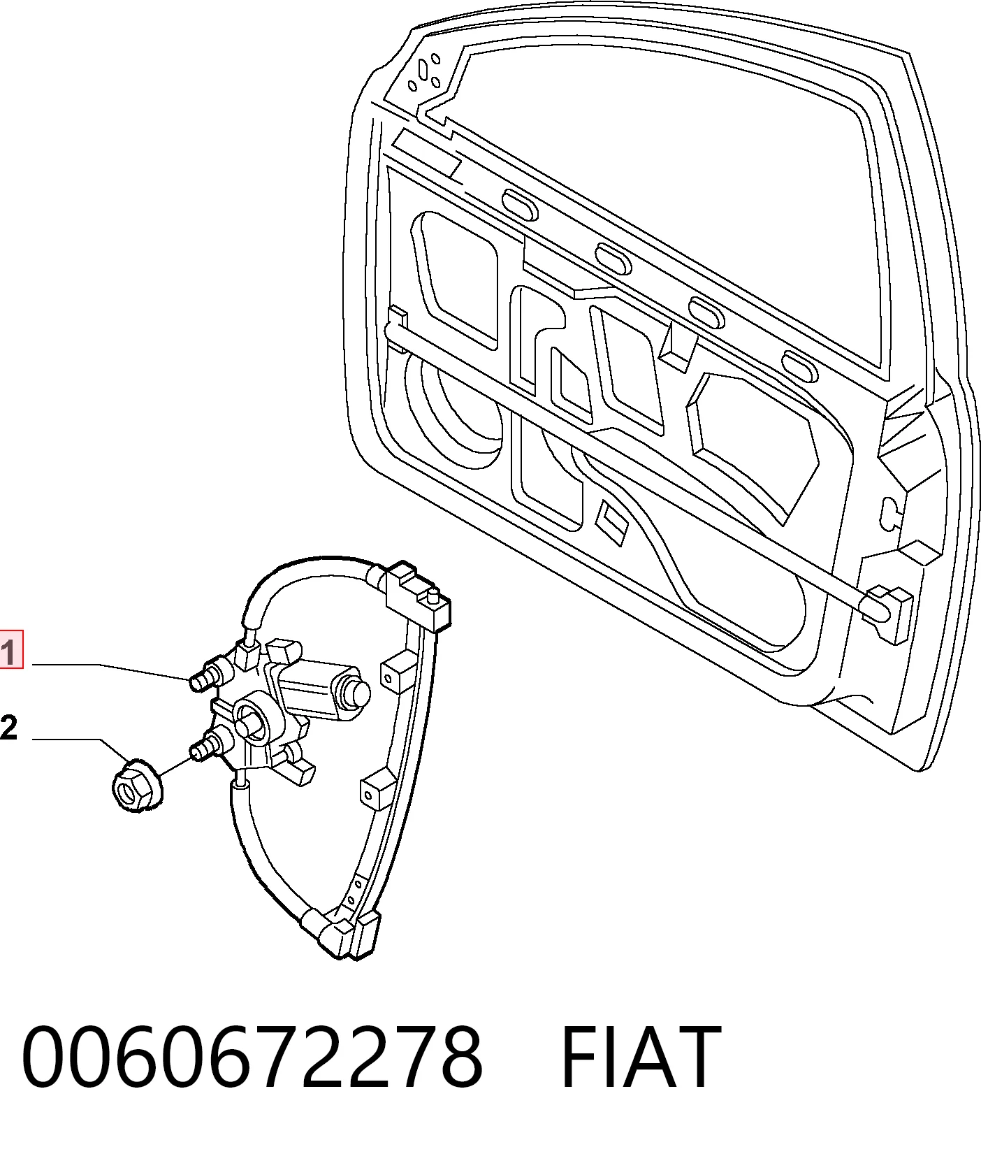 Mechanizm podnoszenia szyby drzwi przednich lewych Alfa Romeo 156 sedana (932) (1997 - 2005) cena, od 80,40 USD
