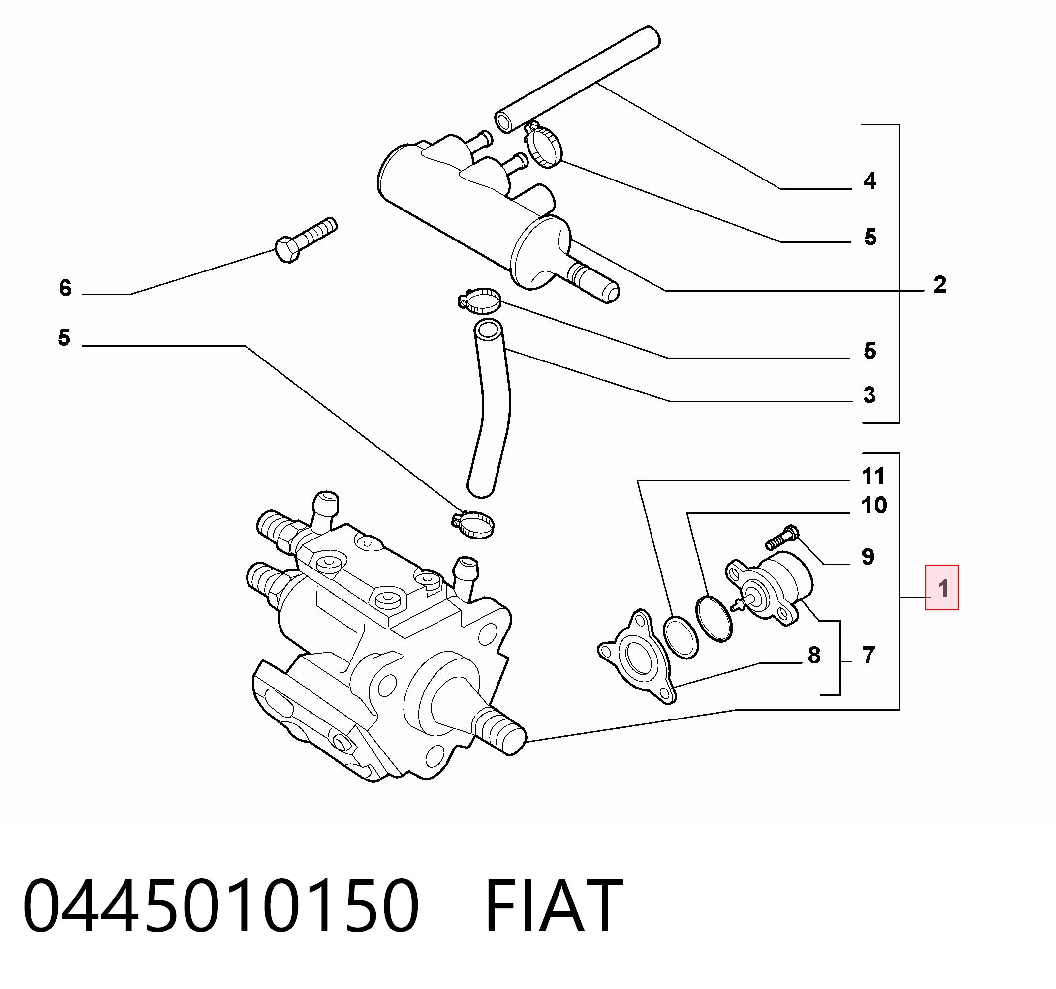 Pompa wtryskowa wysokiego ciśnienia do Alfa Romeo 156  932