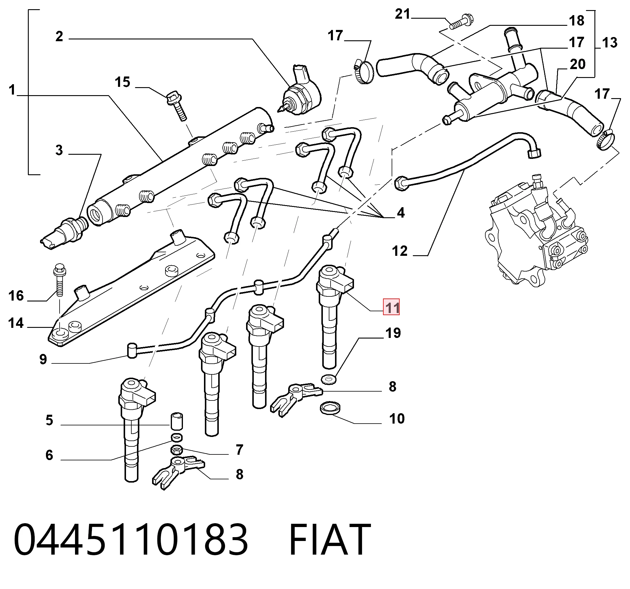 93190435 Peugeot/Citroen Wtryskiwacz paliwa