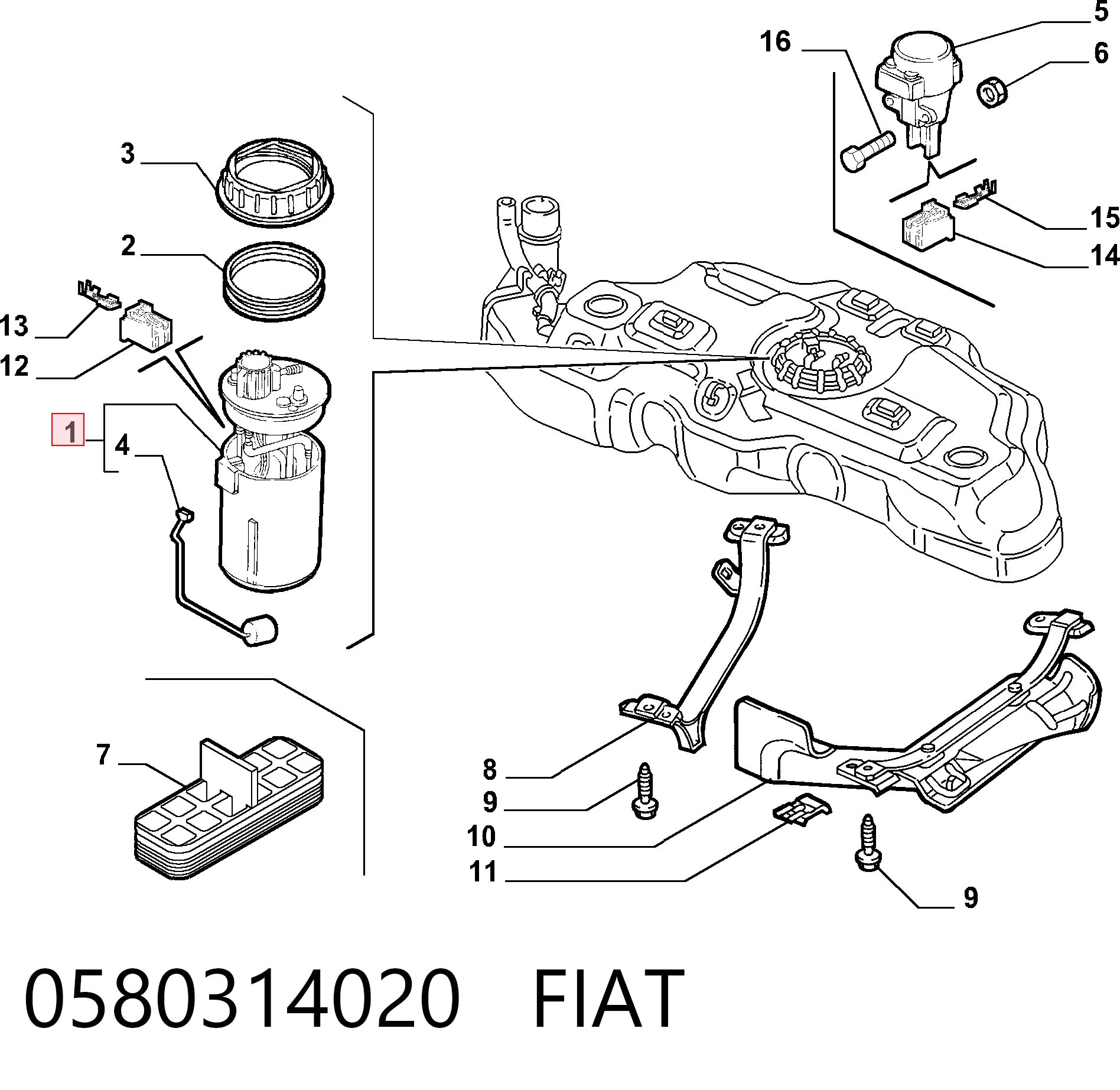 Moduł pompy paliwowej z czujnikiem poziomu paliwa Peugeot/Citroen 580314020 cena, od 73,21 USD