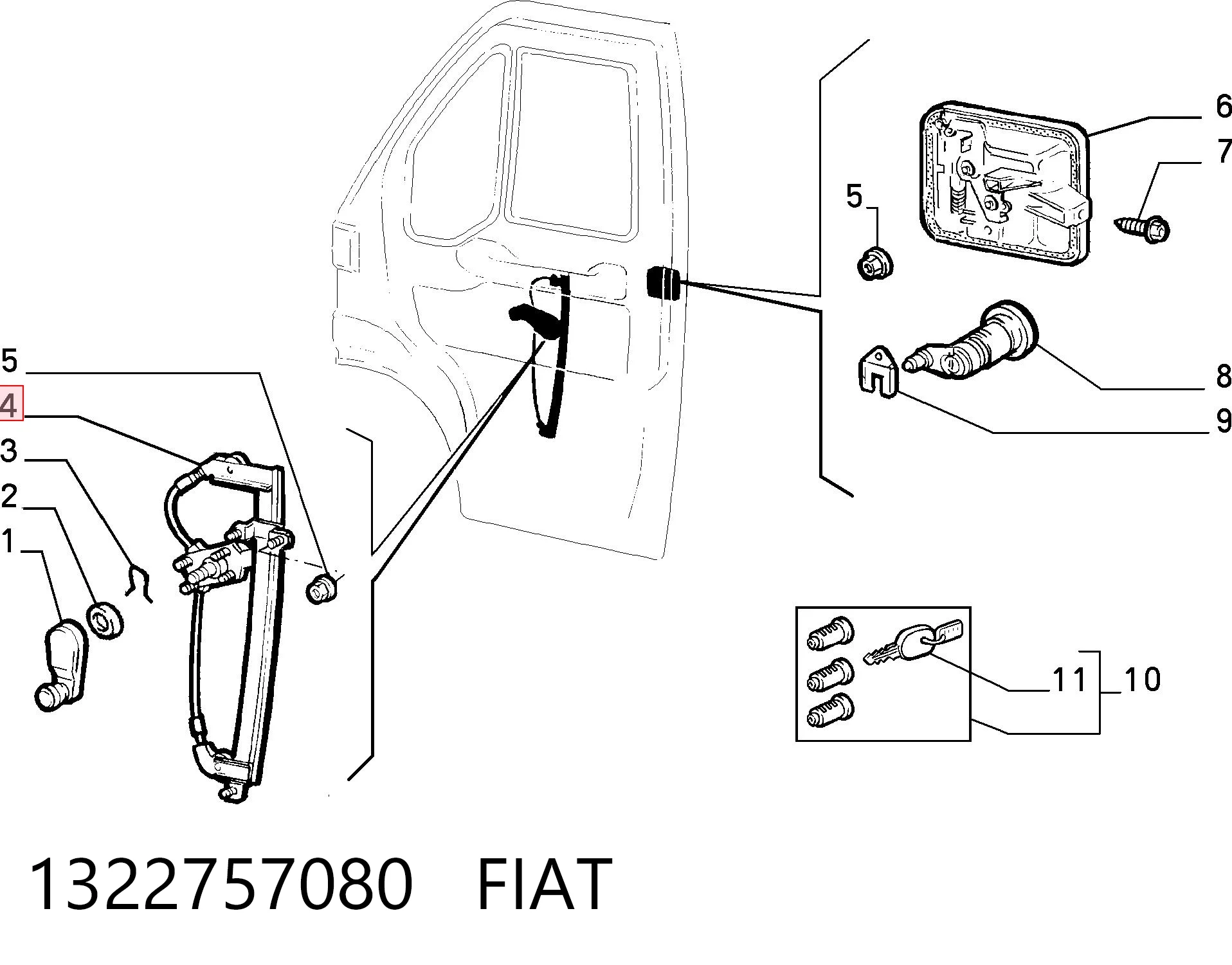  Mechanizm podnoszenia szyby drzwi przednich prawych Peugeot Boxer 1