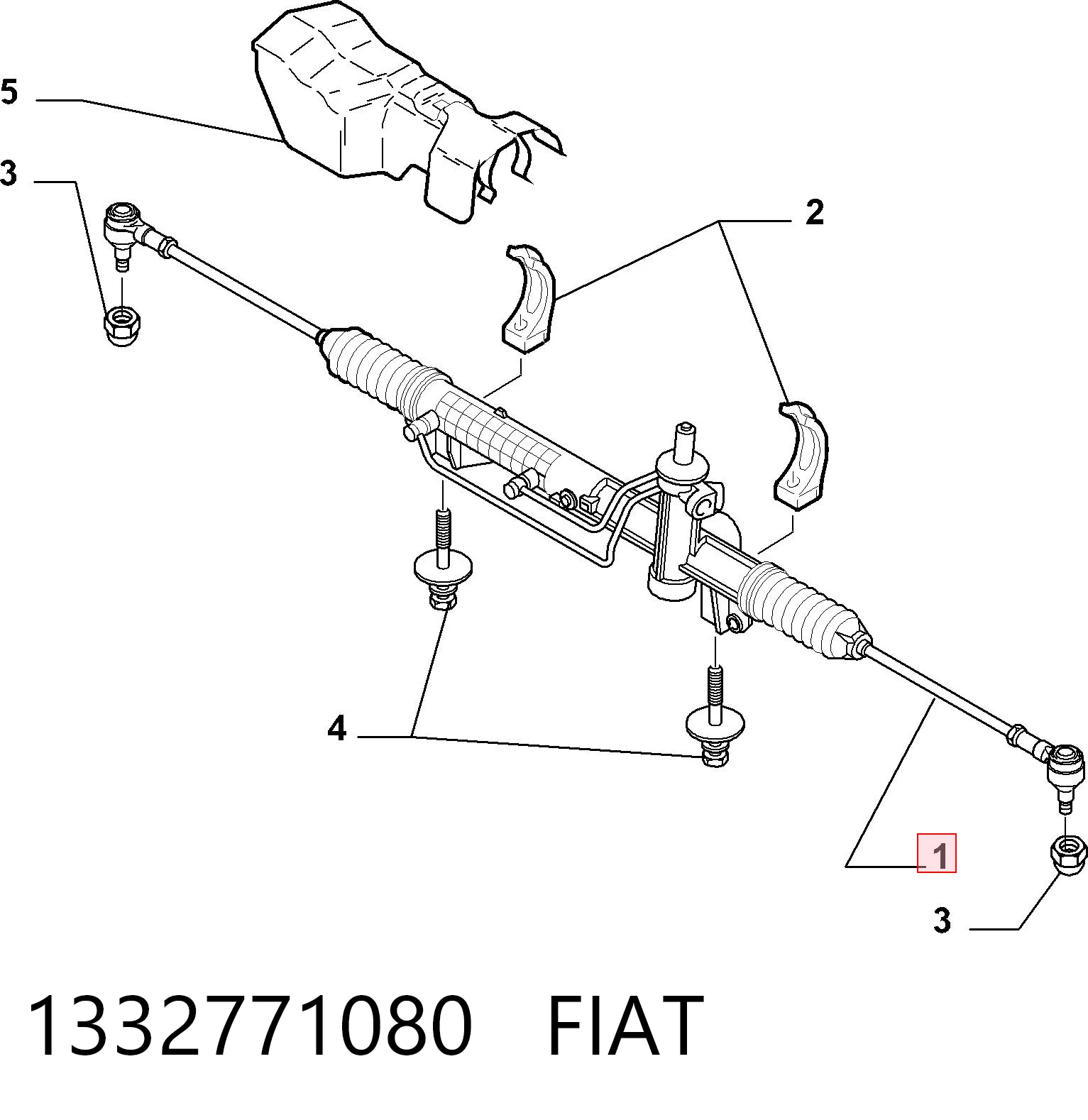 Listwa kierownicza (maglownica) do Citroen C8  EA, EB