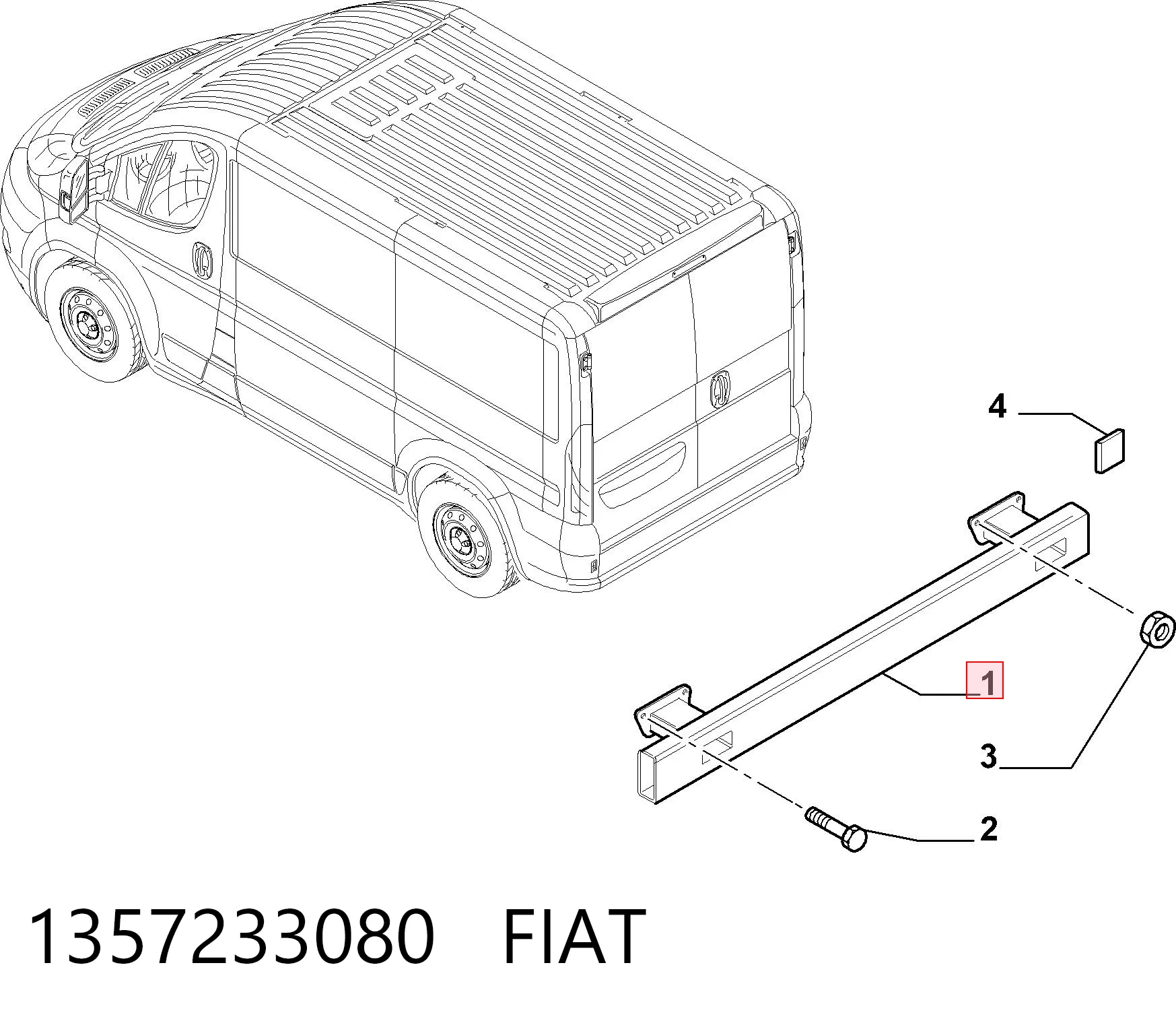 Do koszyka 1686436680 General Motors Wzmocnienie zderzaka tylnego