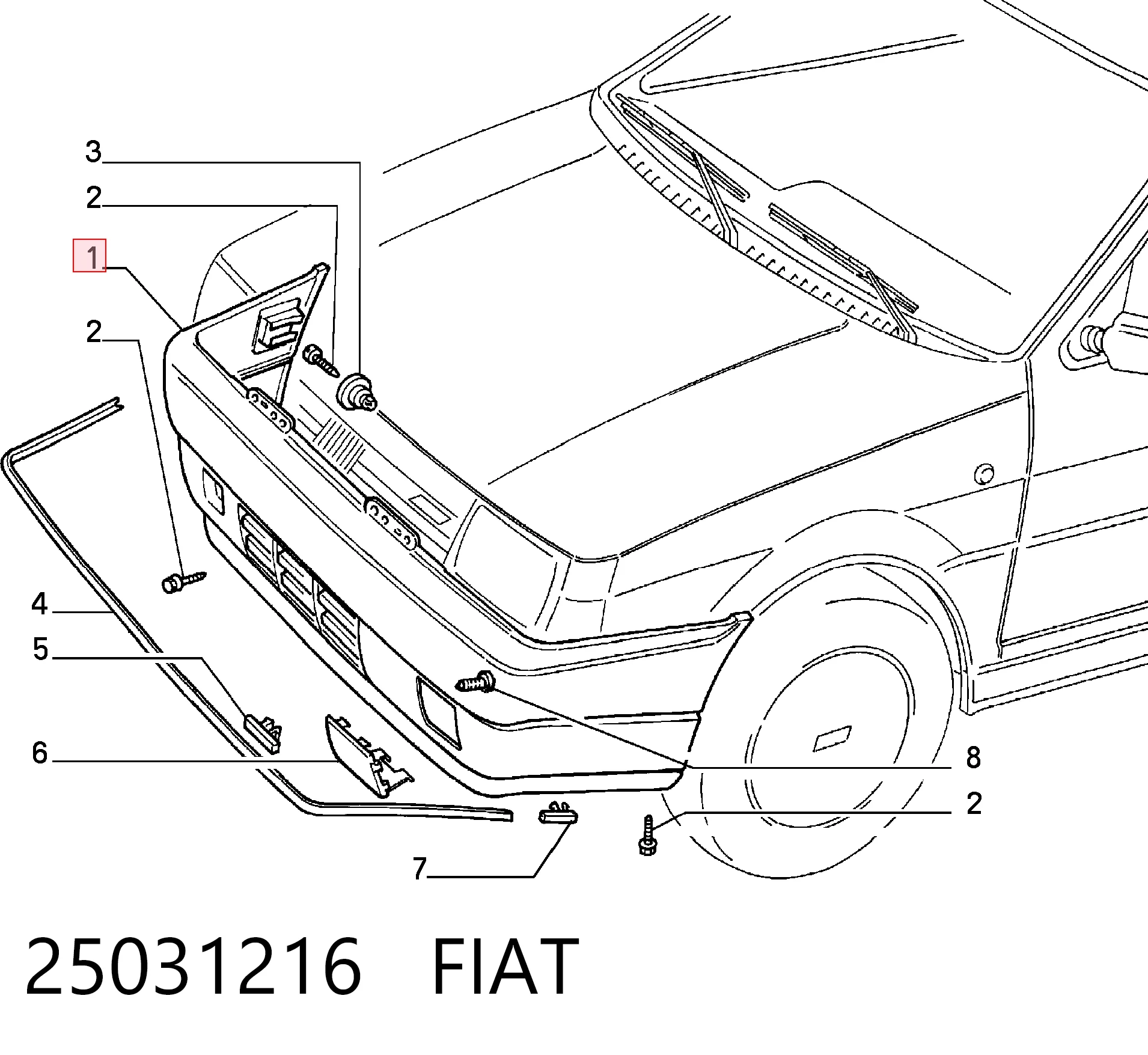 Do koszyka Zderzak przedni Fiat Tipo  160