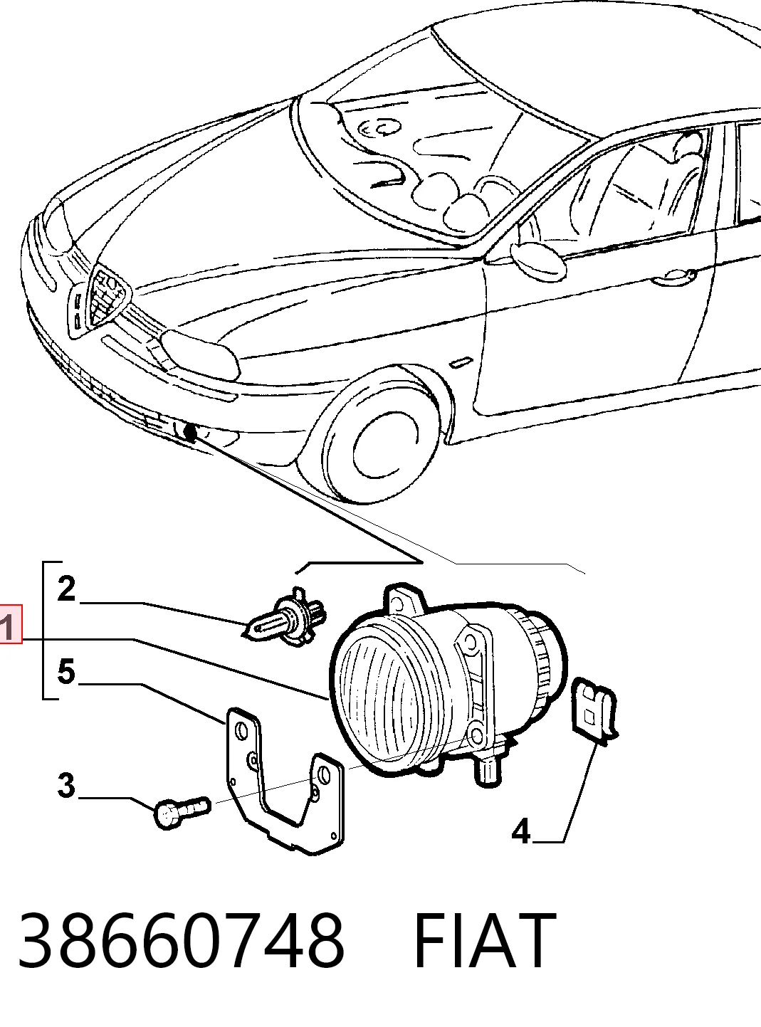  Lampa przeciwmgielna lewa/prawa Alfa Romeo 156 